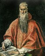 El Greco st. jerome as a cardinal Sweden oil painting artist